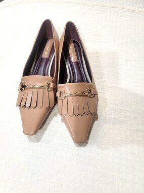 Franco Sarto Leather Pointed Toe Loafers